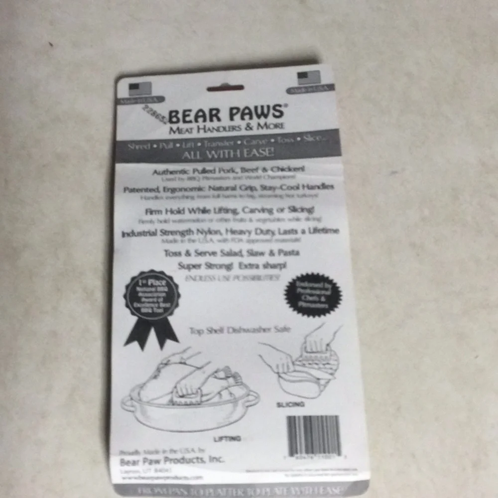 Bear Paws BBQ Professional “Grizzly” Edition NWOT